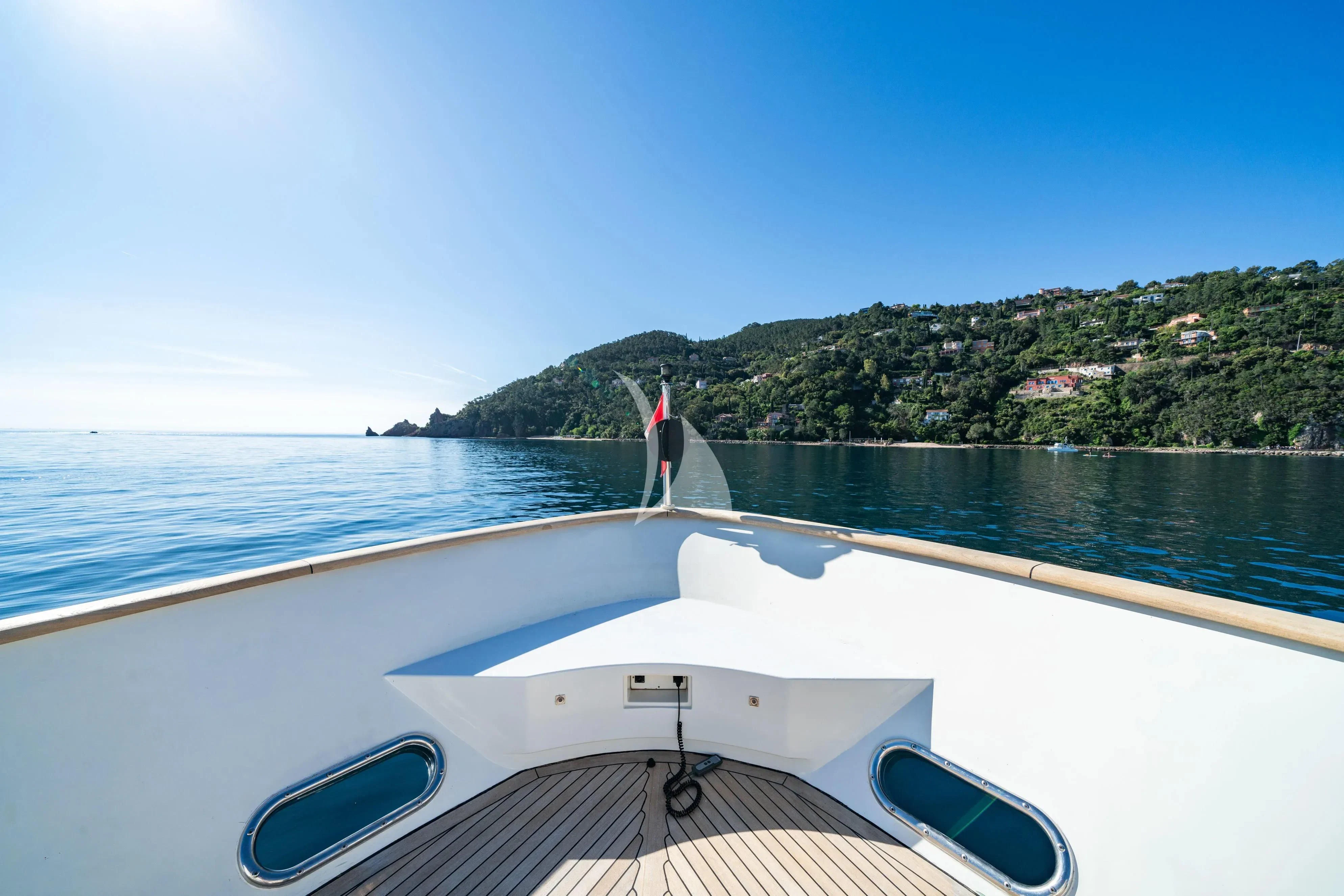 a boat on the water aboard BEIJA FLORE Yacht for Charter