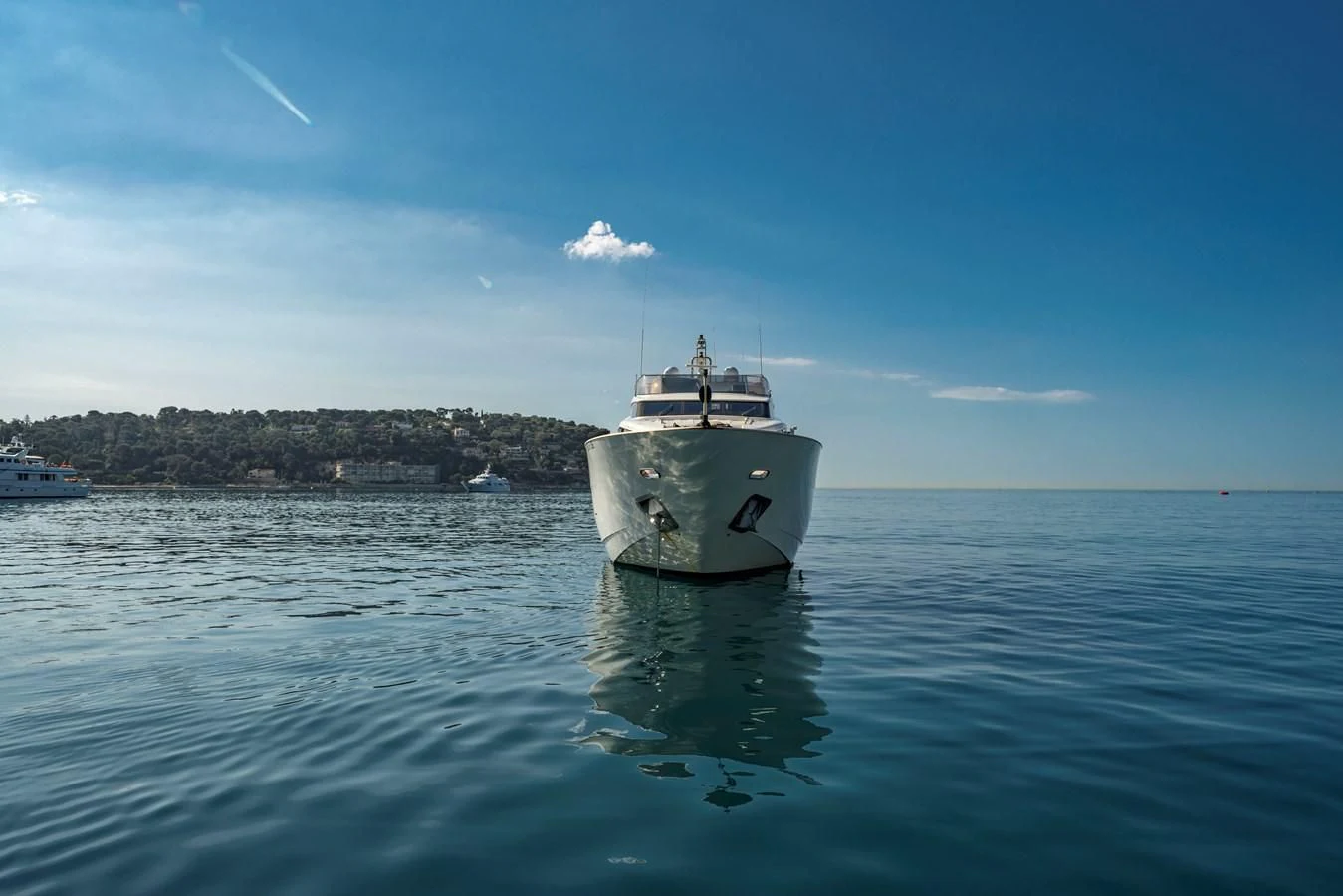 a ship in the water aboard BEIJA FLORE Yacht for Charter
