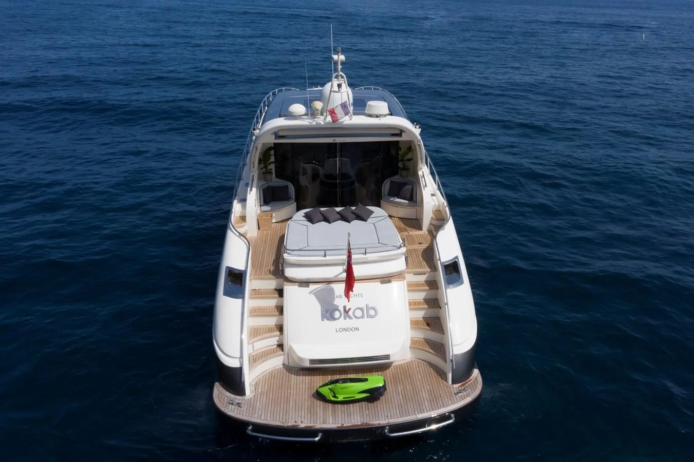 a boat on the water aboard KOKAB Yacht for Charter