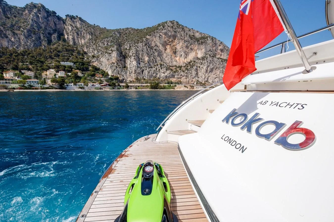 a boat on the water aboard KOKAB Yacht for Charter