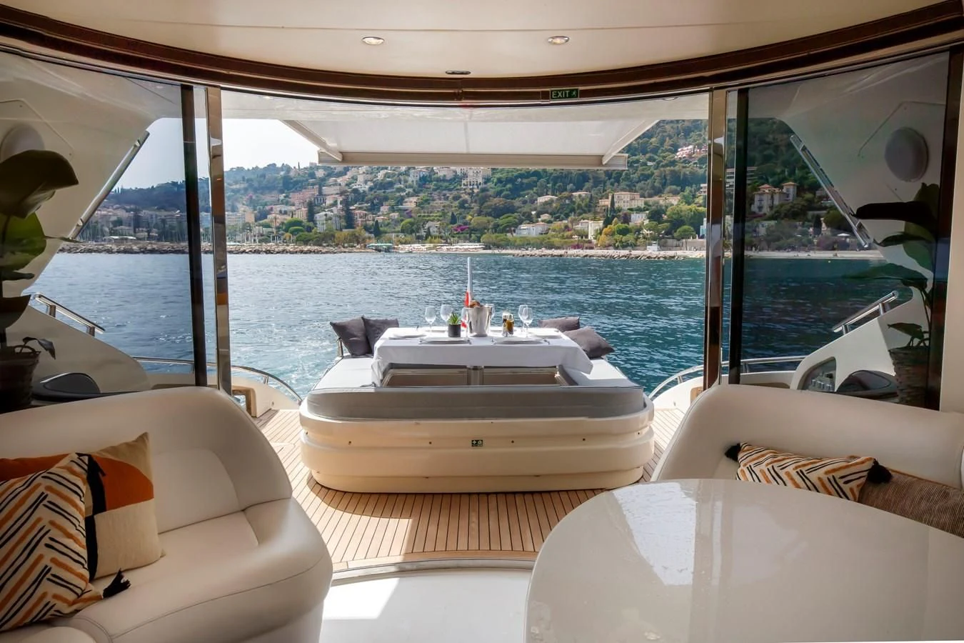 a boat on the water aboard KOKAB Yacht for Charter