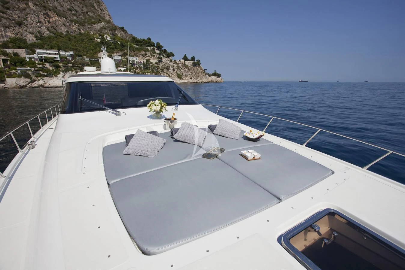a boat on the water aboard KOKAB Yacht for Charter