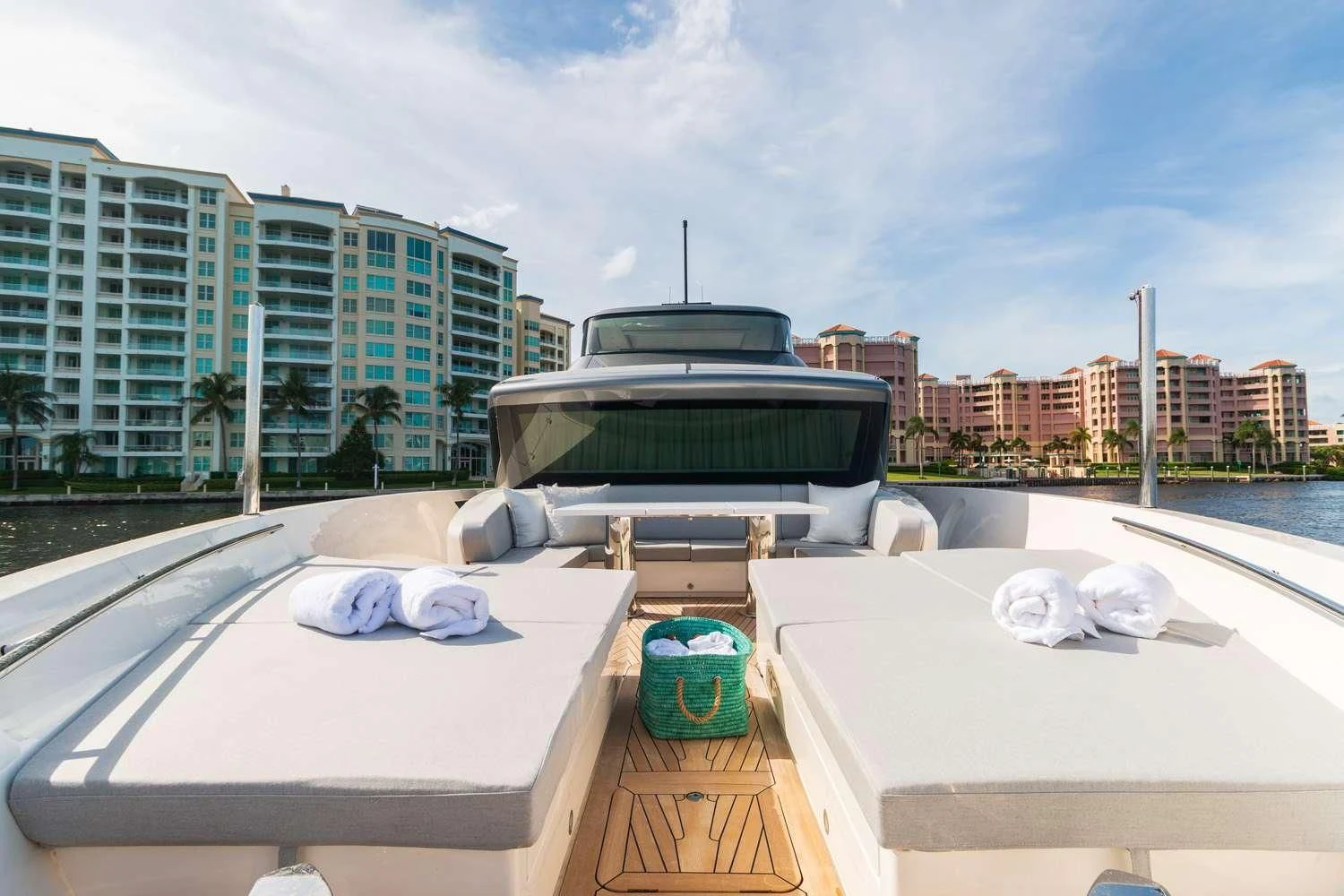 a boat on a water body aboard SWEET VIRGINIA Yacht for Sale