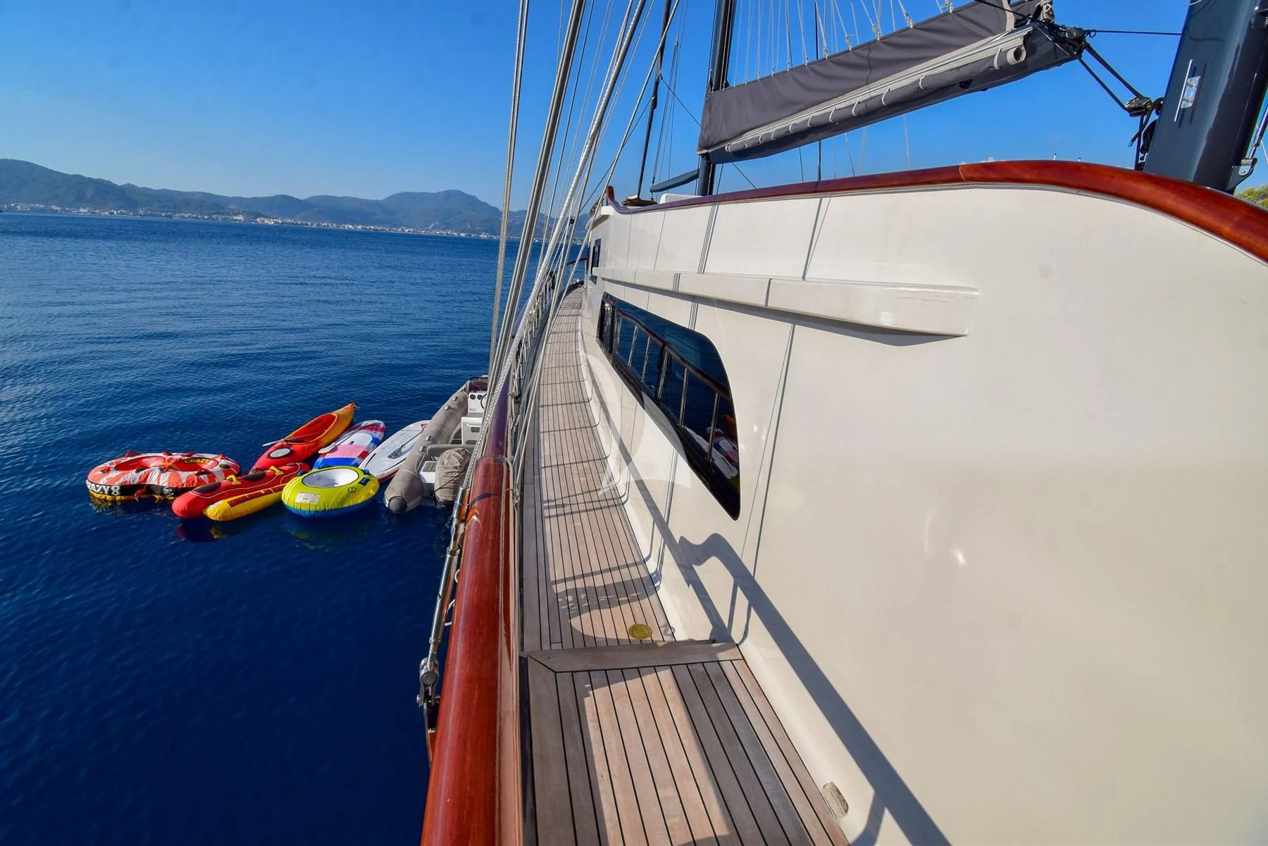a boat on the water aboard UGUR Yacht for Sale