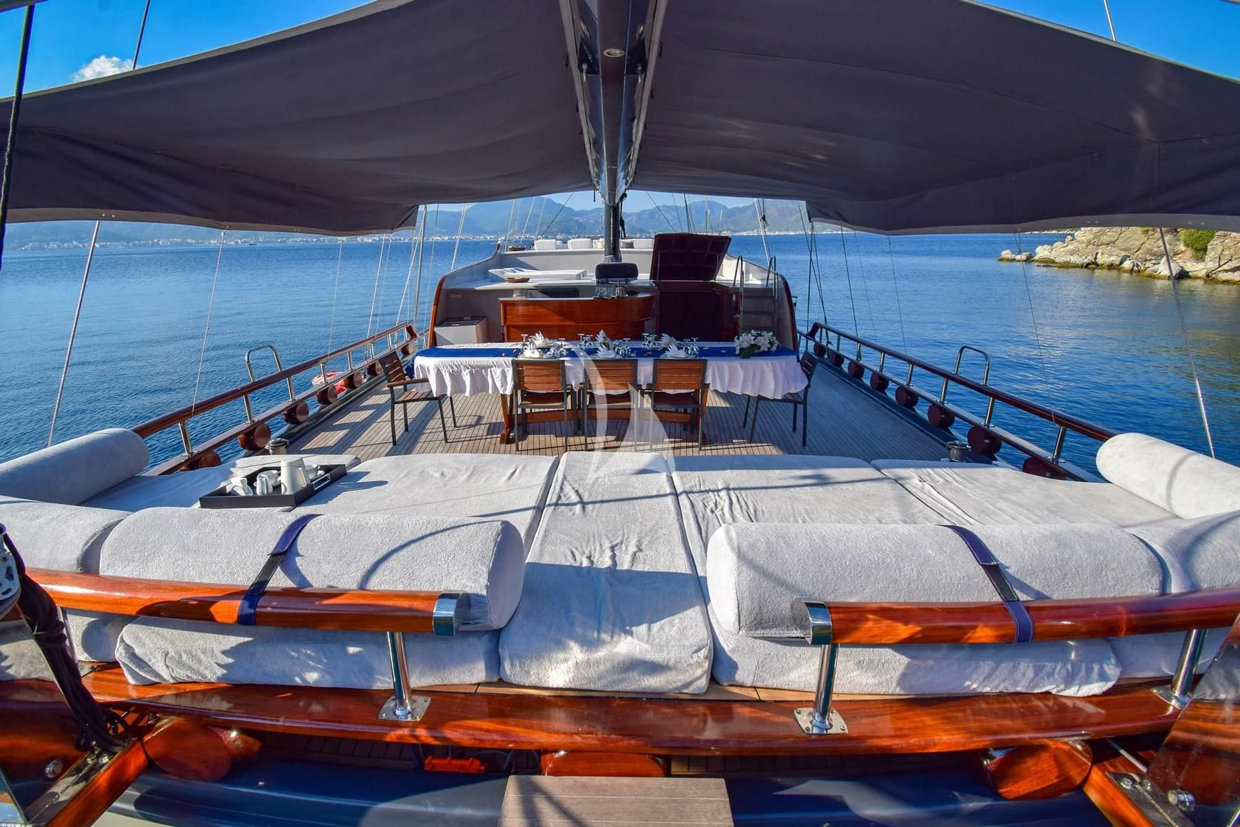 a boat on the water aboard UGUR Yacht for Sale