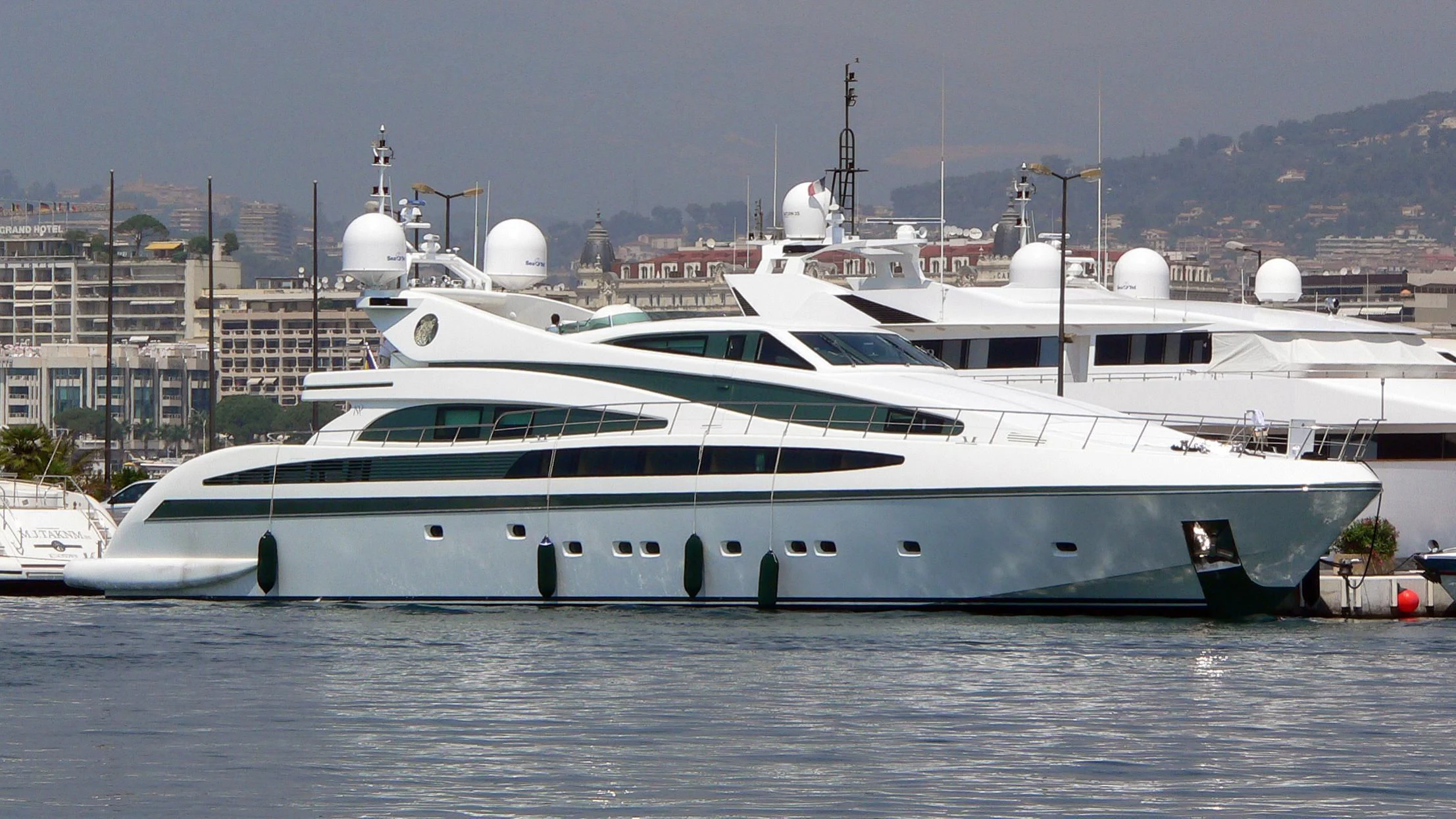 a white yacht in the water aboard ALFA XII Yacht for Sale