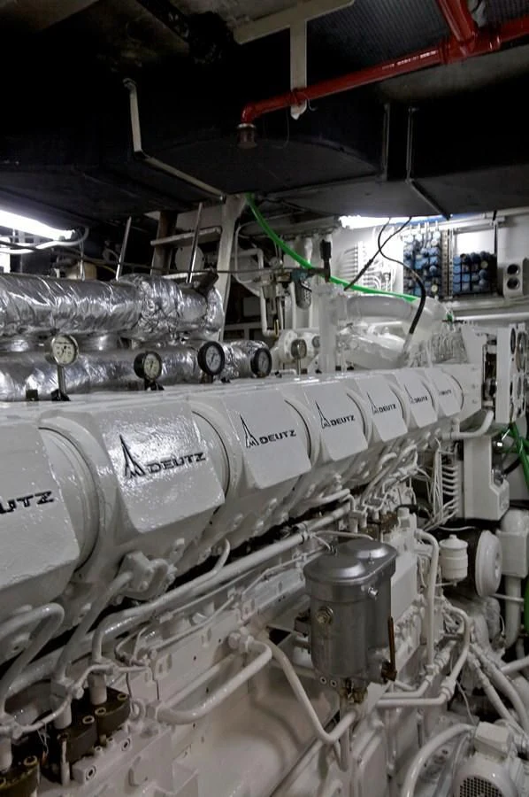 a close-up of a machine aboard ACHILLES Yacht for Sale