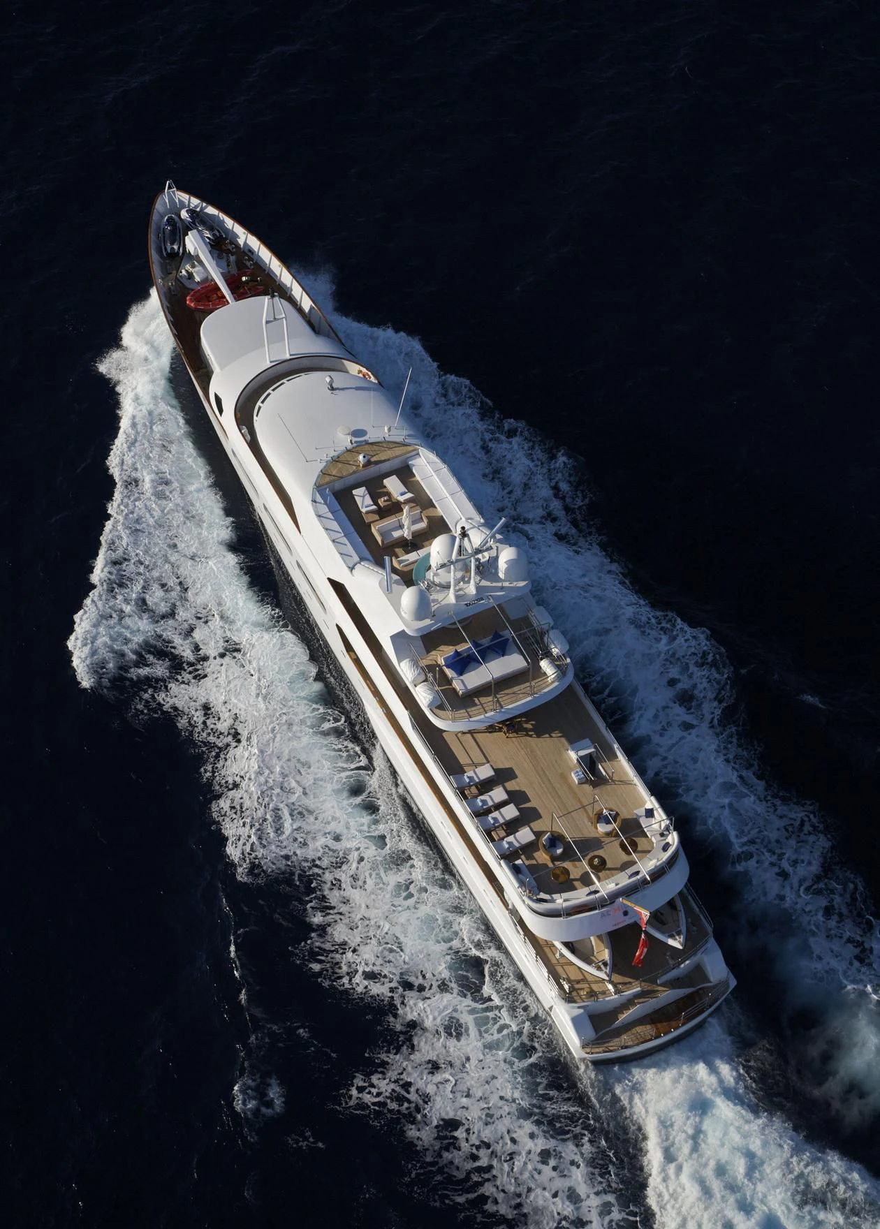a space shuttle in outer space aboard ACHILLES Yacht for Sale