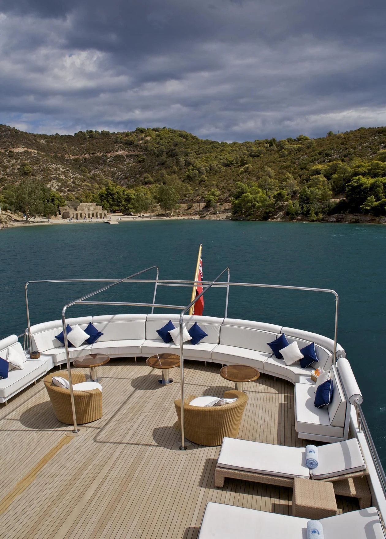 a boat on the water aboard ACHILLES Yacht for Sale