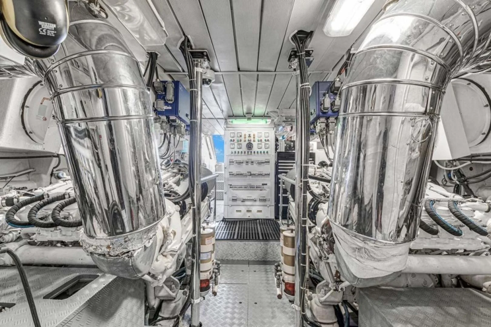 a room with machinery aboard THE CURE Yacht for Sale