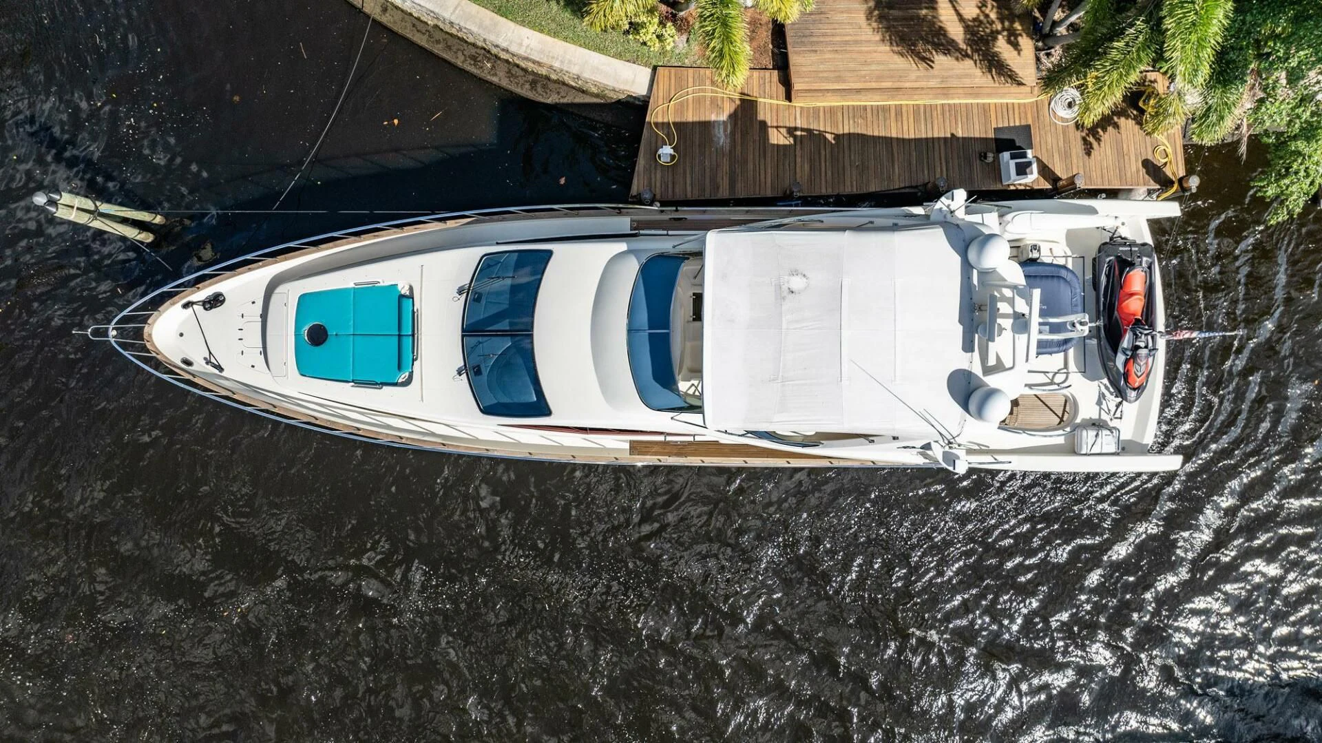 a car with a broken window aboard THE CURE Yacht for Sale