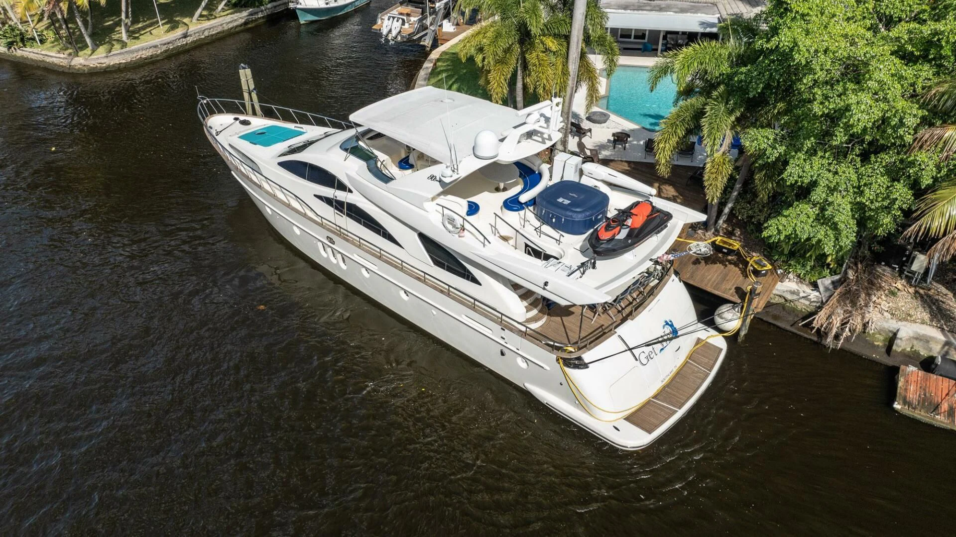 a boat on the water aboard THE CURE Yacht for Sale