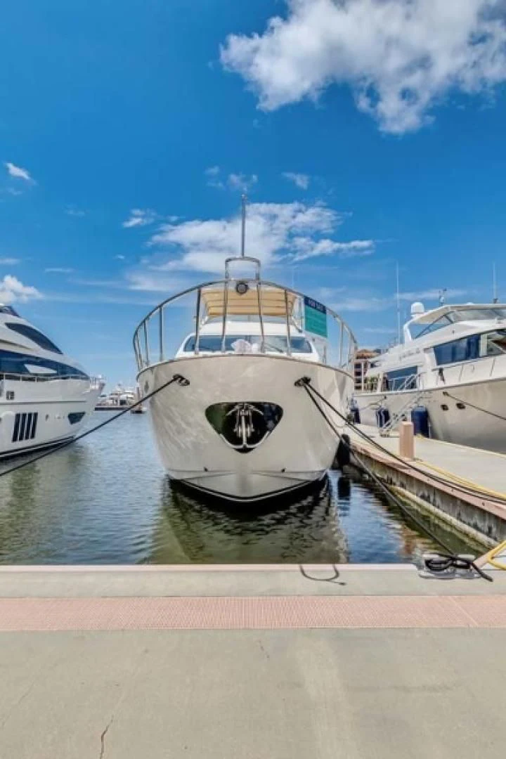 a group of boats docked aboard THE CURE Yacht for Sale