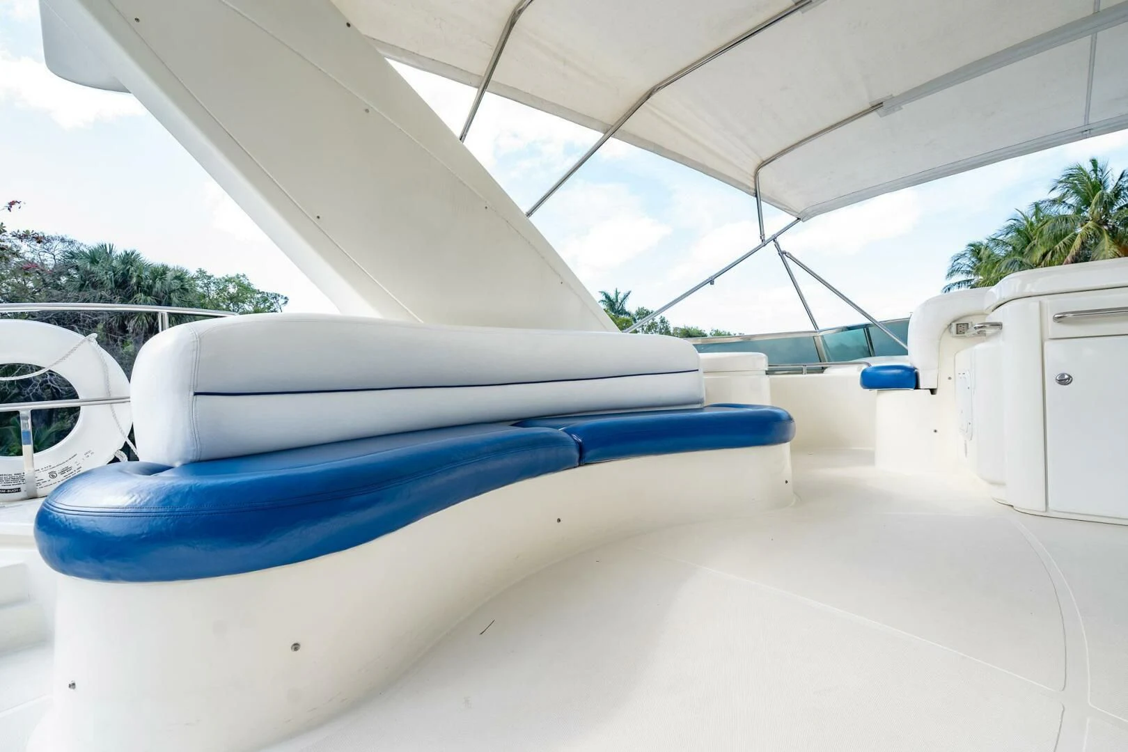 a kayak on a boat aboard THE CURE Yacht for Sale