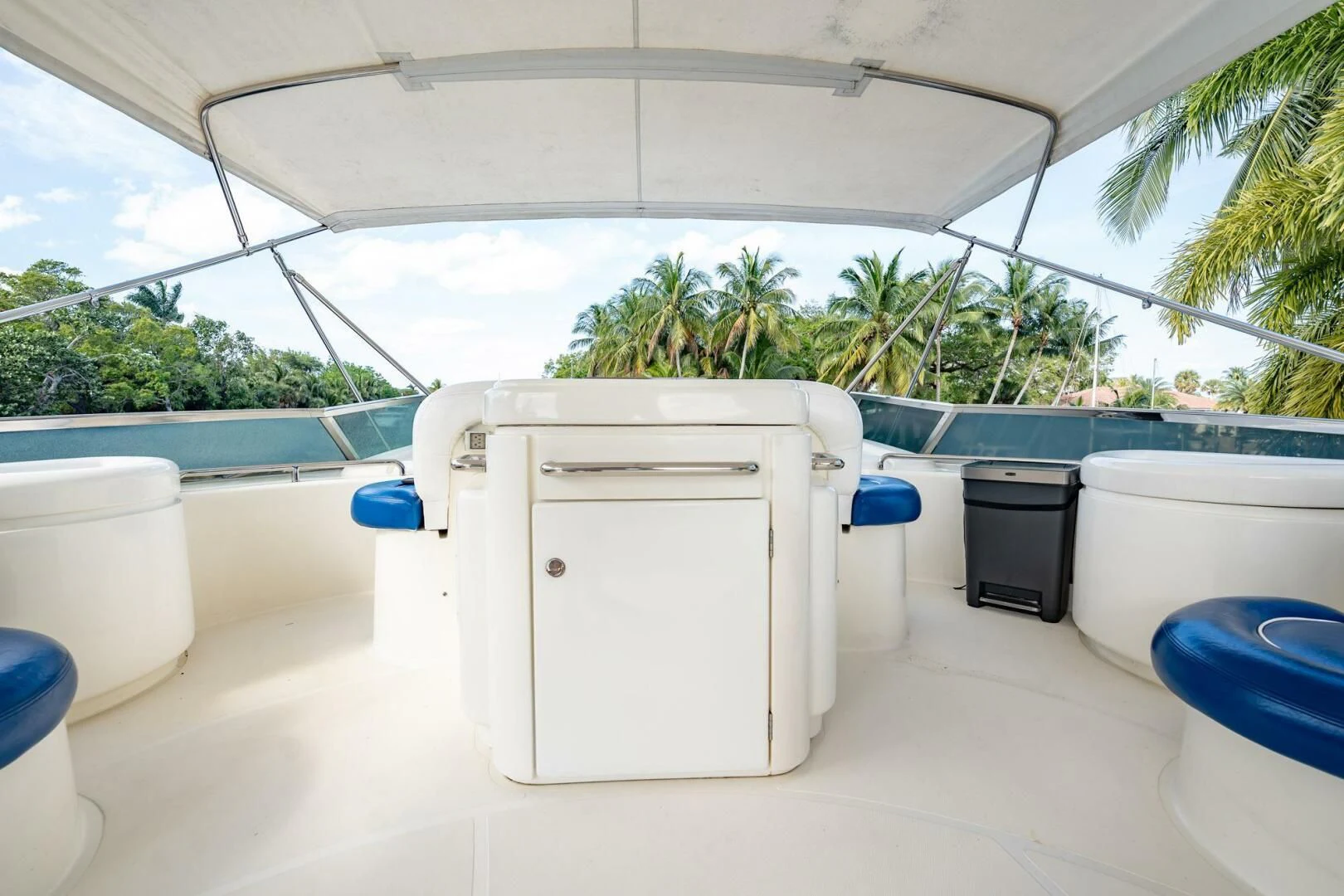 a white rectangular object on a white surface aboard THE CURE Yacht for Sale