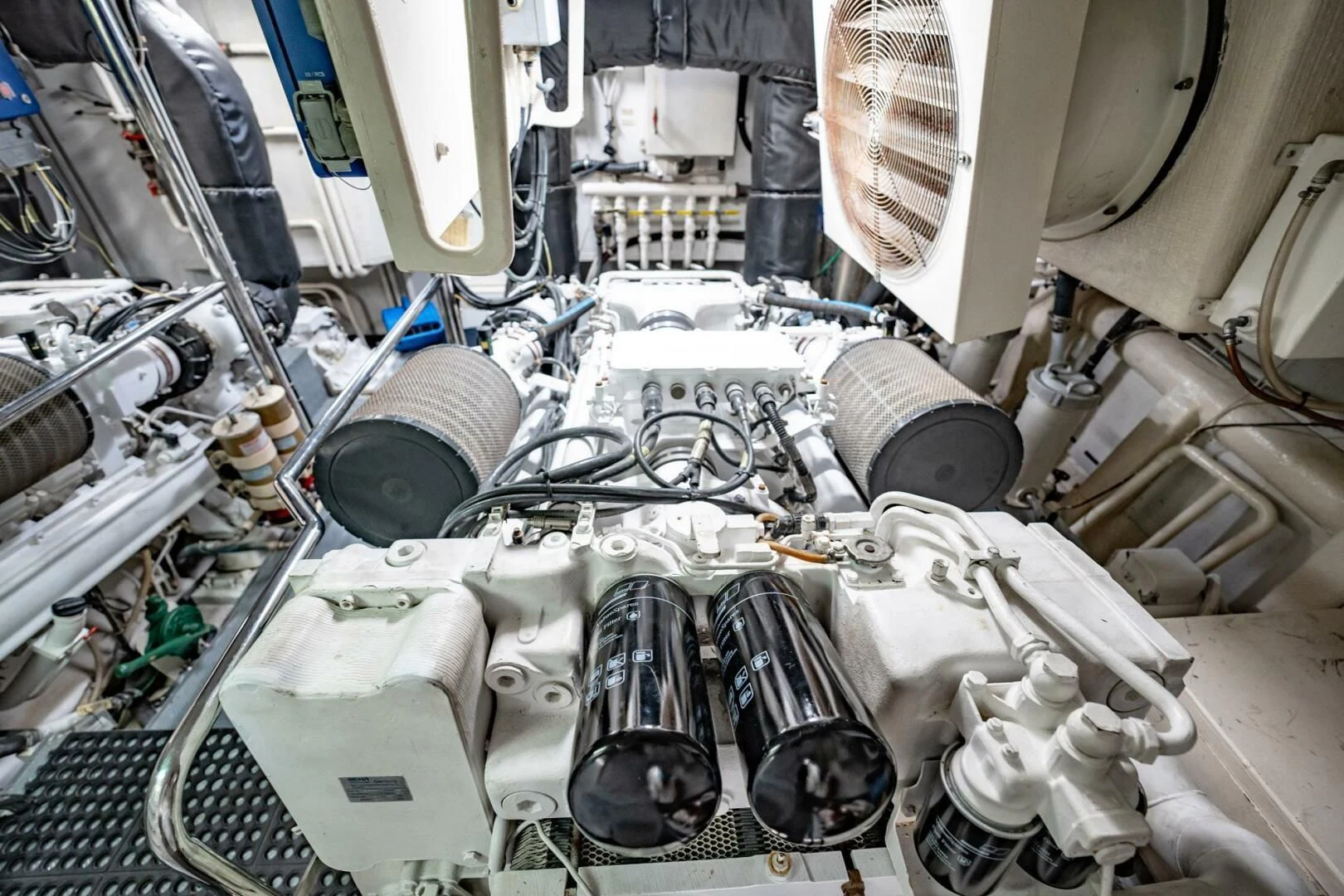 a close-up of a machine aboard THE CURE Yacht for Sale