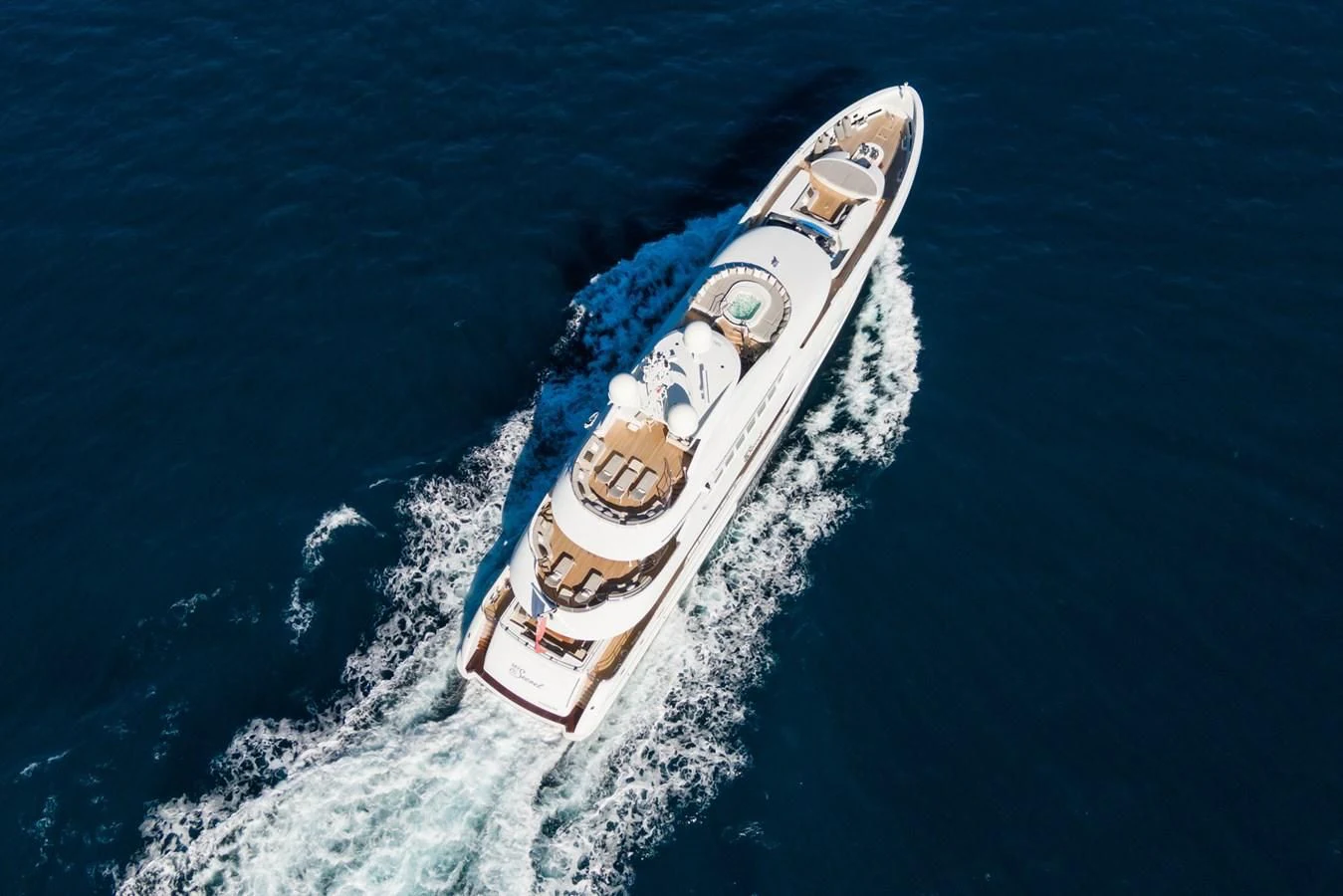 a satellite in the ocean aboard MY SECRET Yacht for Sale