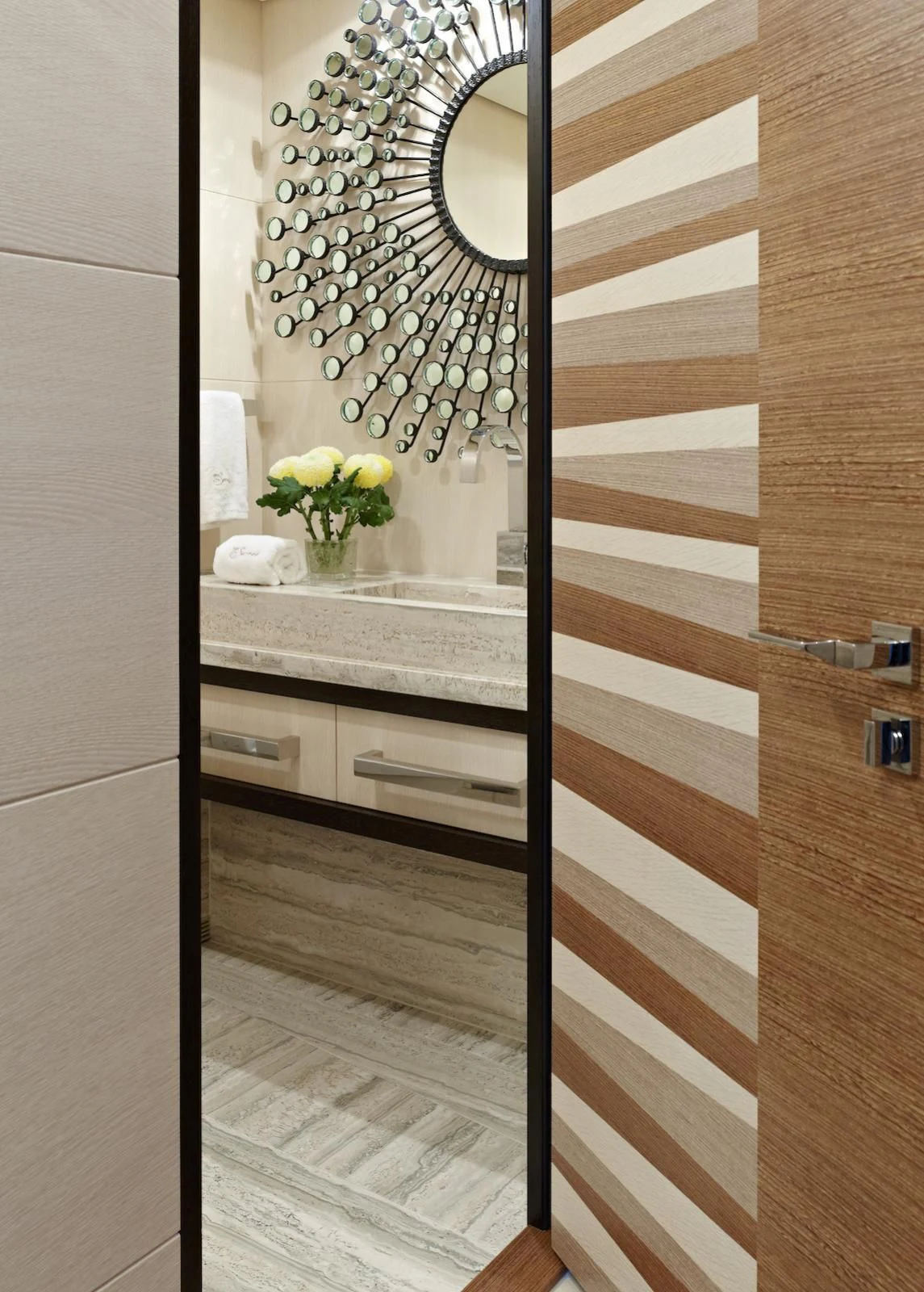 a glass shower door with a glass door aboard MY SECRET Yacht for Sale