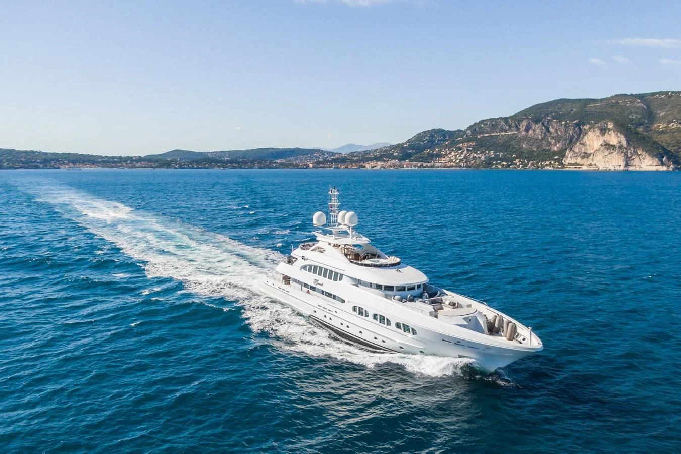 a boat on the water aboard MY SECRET Yacht for Sale