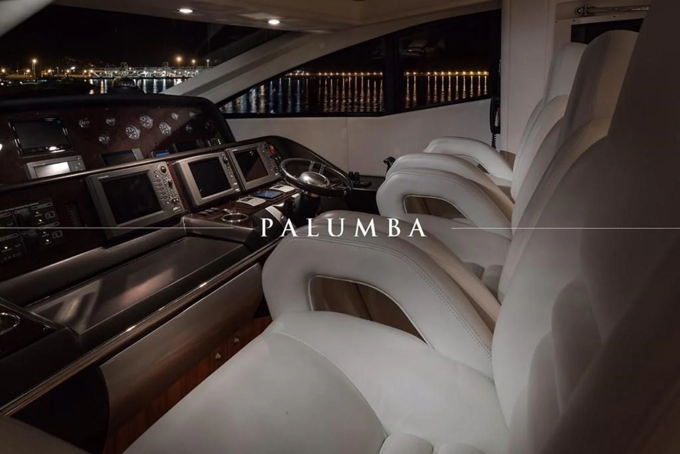 inside of a car aboard PALUMBA Yacht for Sale