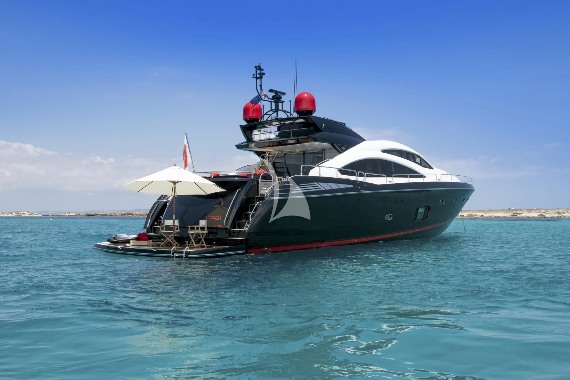 a boat in the water aboard PALUMBA Yacht for Sale