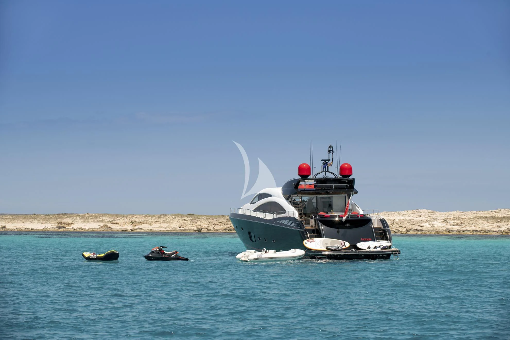boats in the water aboard PALUMBA Yacht for Sale