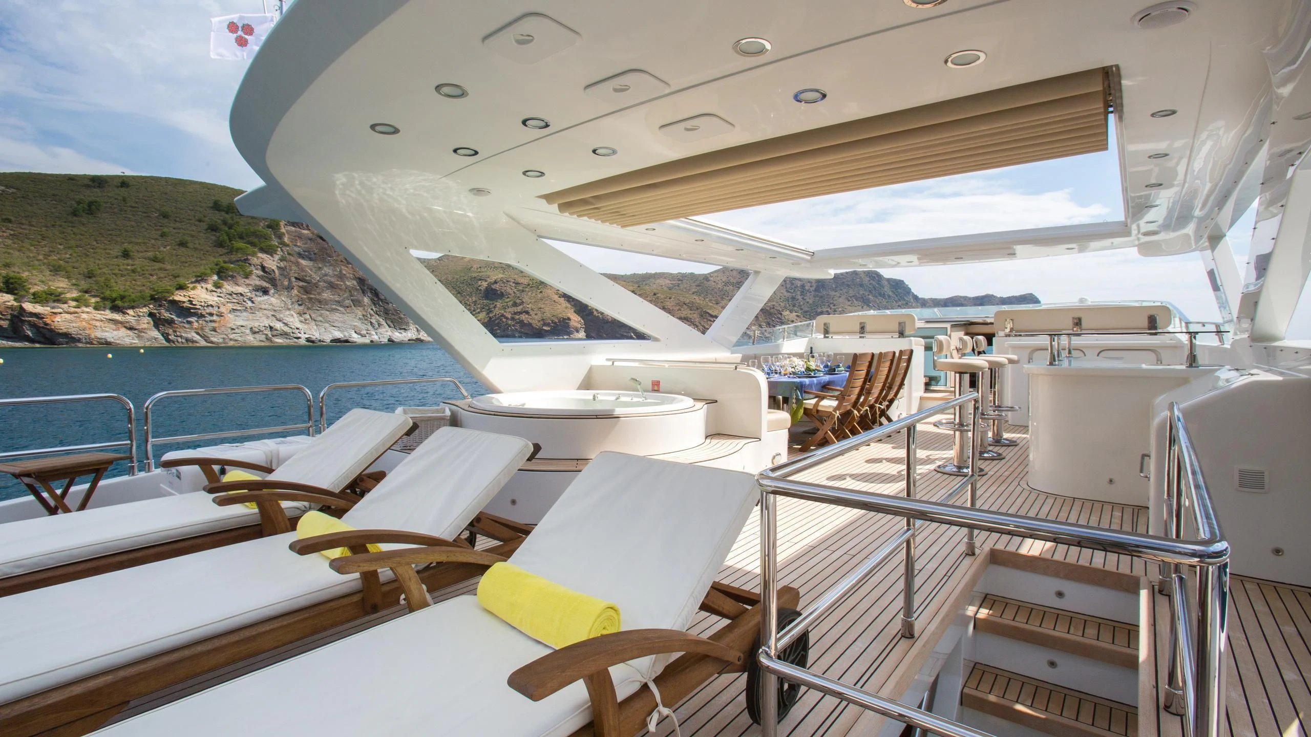 a boat on the water aboard GOOD VIBES Yacht for Sale