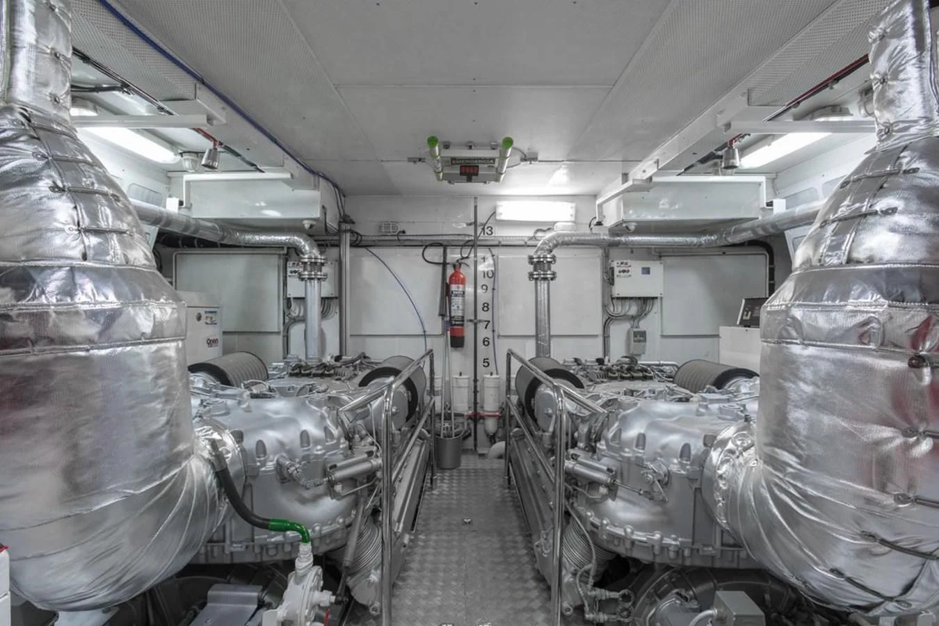 a room with machinery aboard GOOD VIBES Yacht for Sale