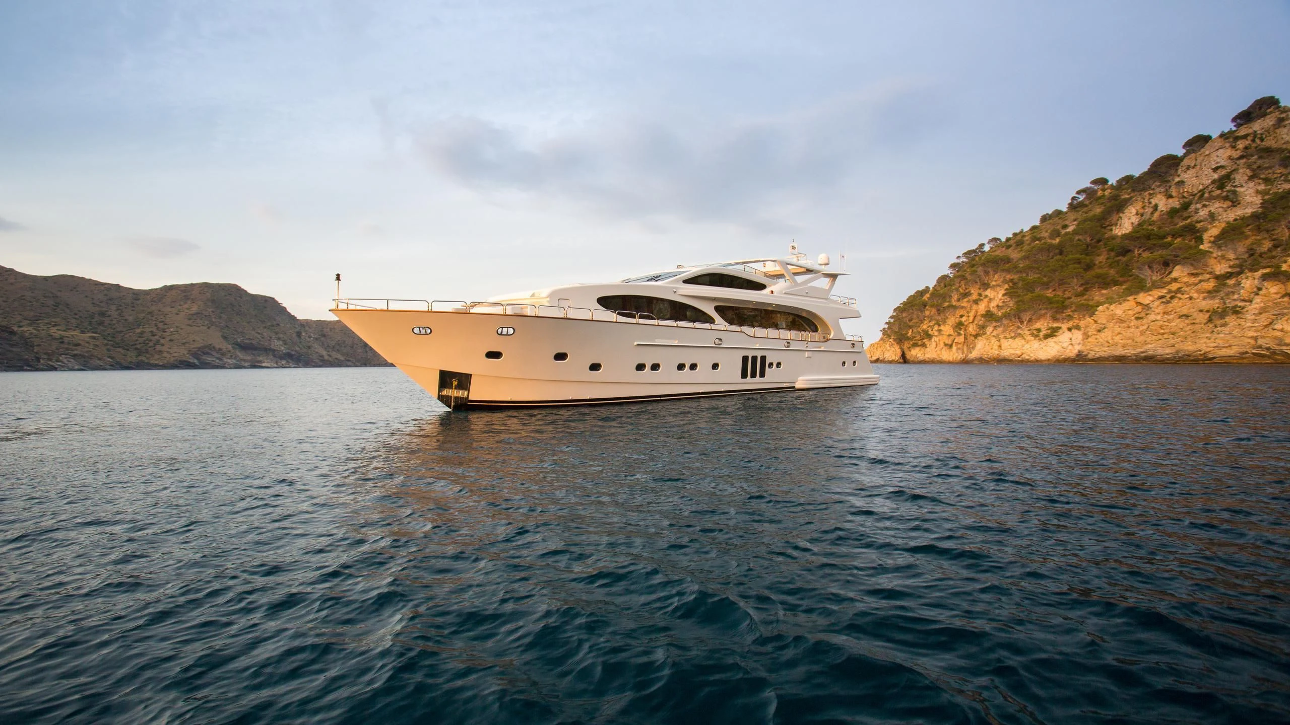 a boat on the water aboard GOOD VIBES Yacht for Sale