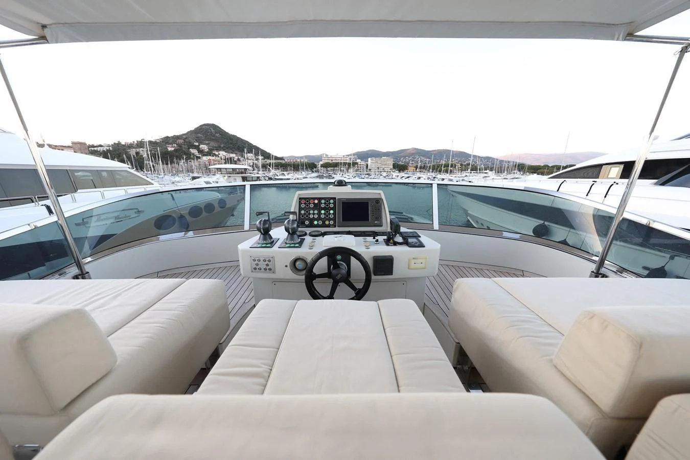 a boat with a boat on it aboard PATRONESS Yacht for Sale