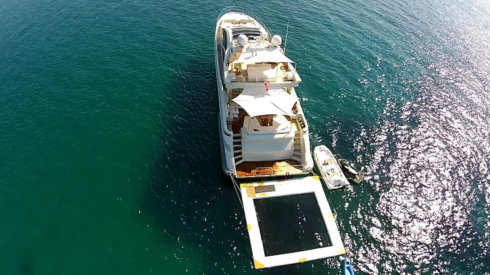 a ship in the water aboard PATRONESS Yacht for Sale