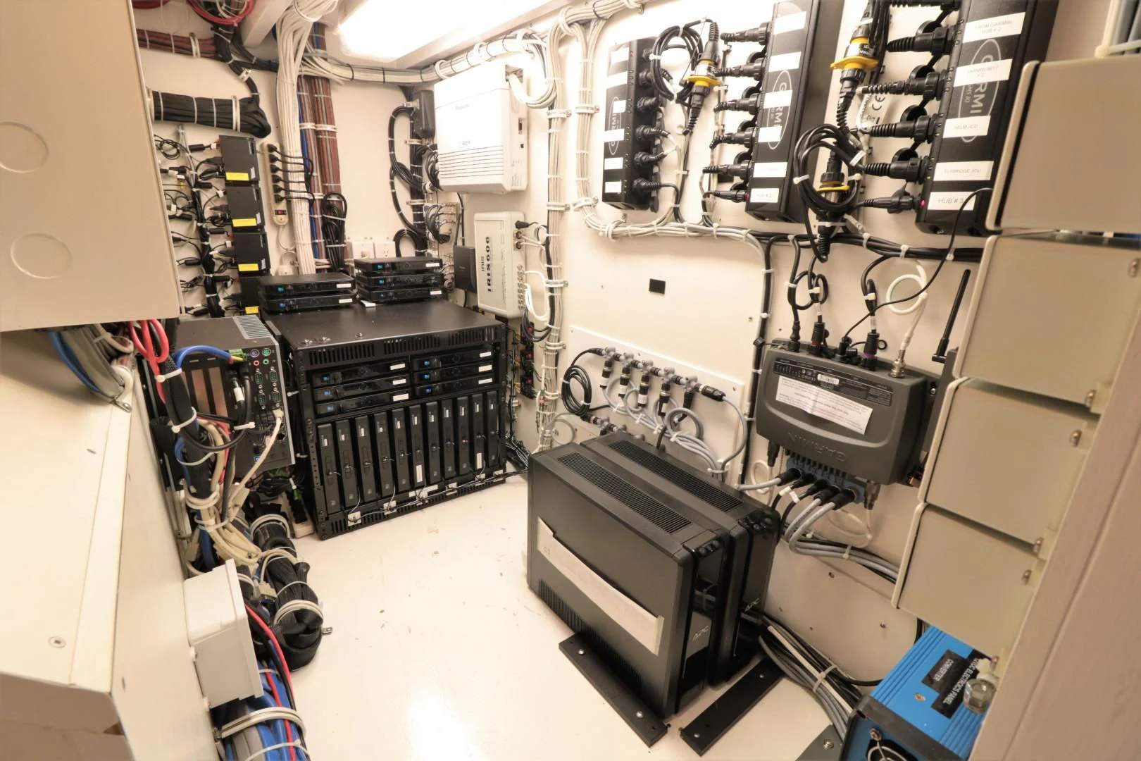 a room with machinery aboard LADY CARMEN Yacht for Sale