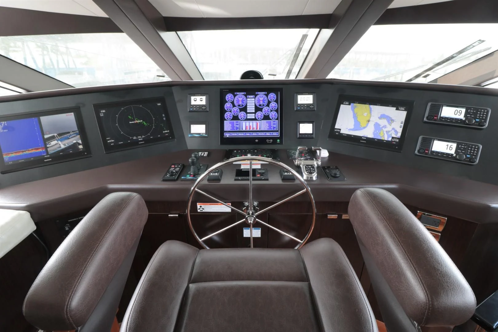 inside of a car aboard LADY CARMEN Yacht for Sale
