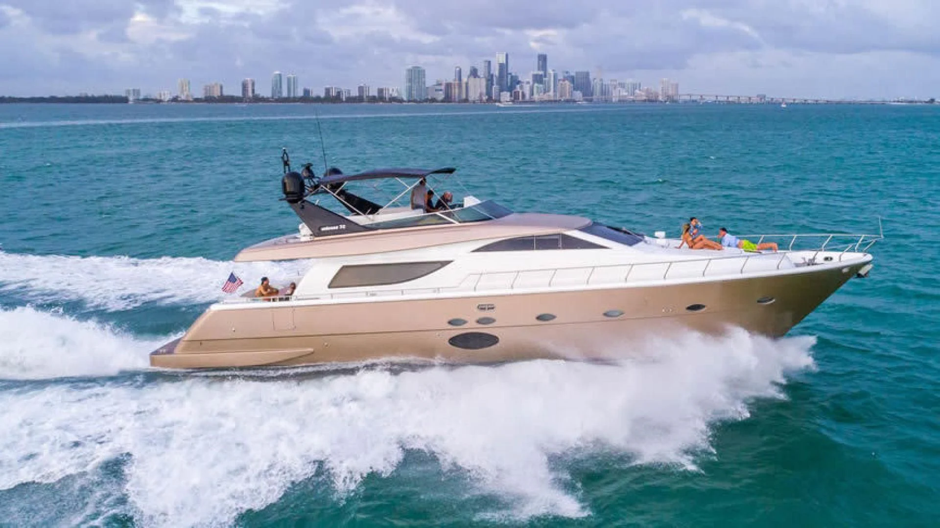 a boat on the water aboard NEXT Yacht for Sale
