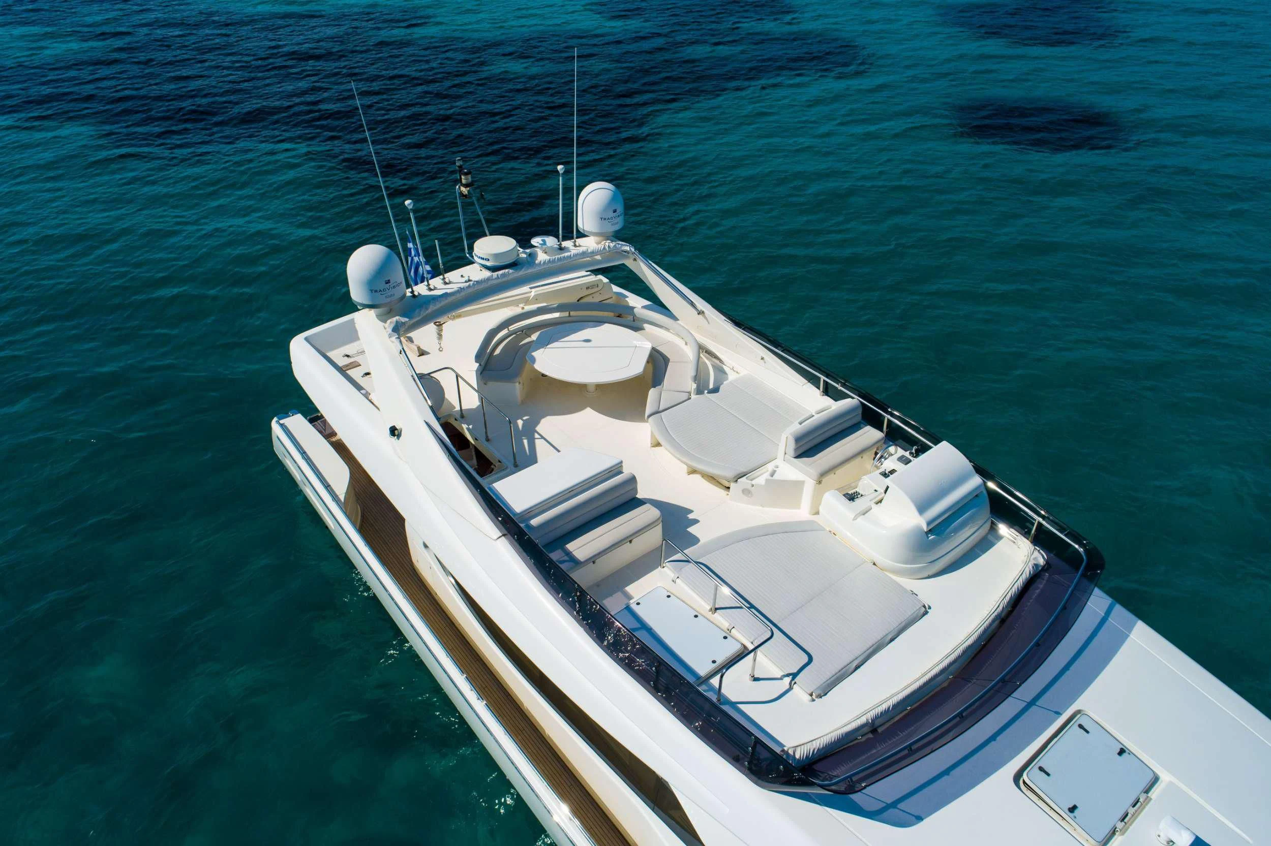 a boat on the water aboard NINETEEN Yacht for Charter
