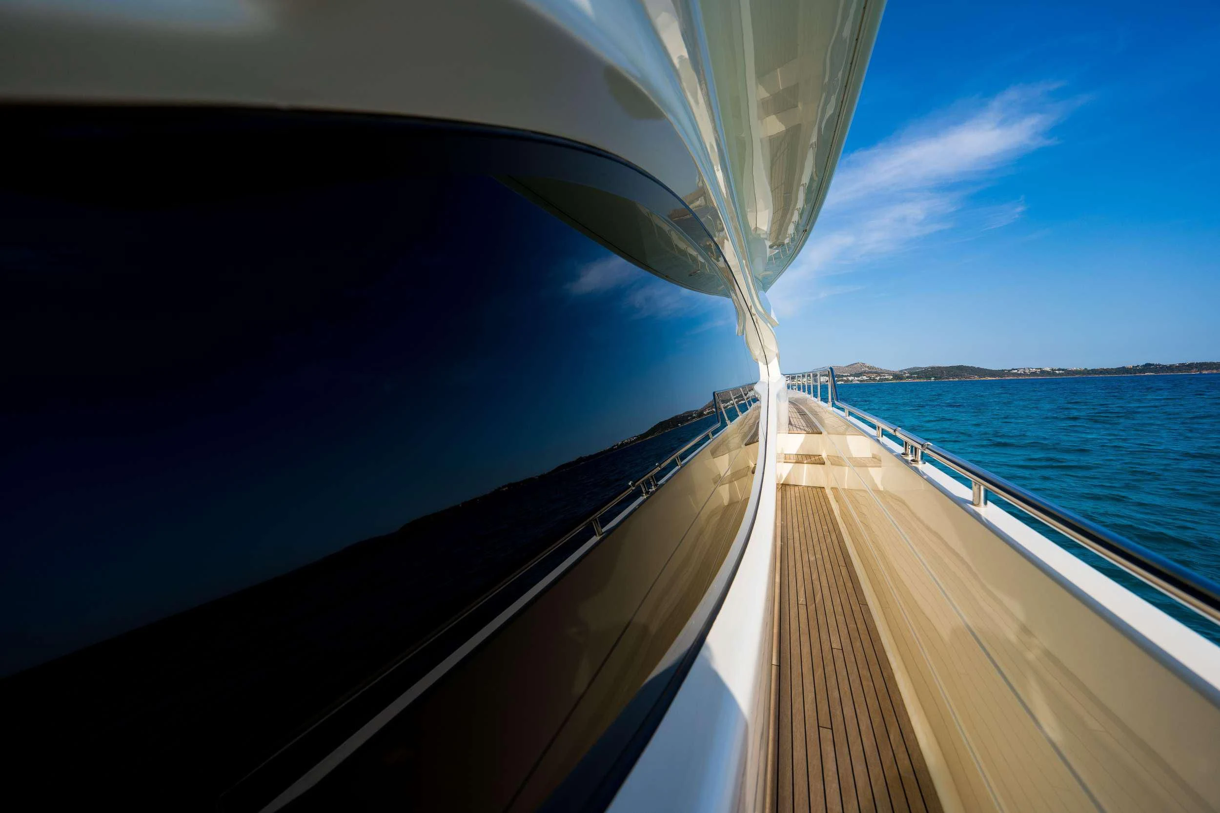 a boat on the water aboard NINETEEN Yacht for Charter