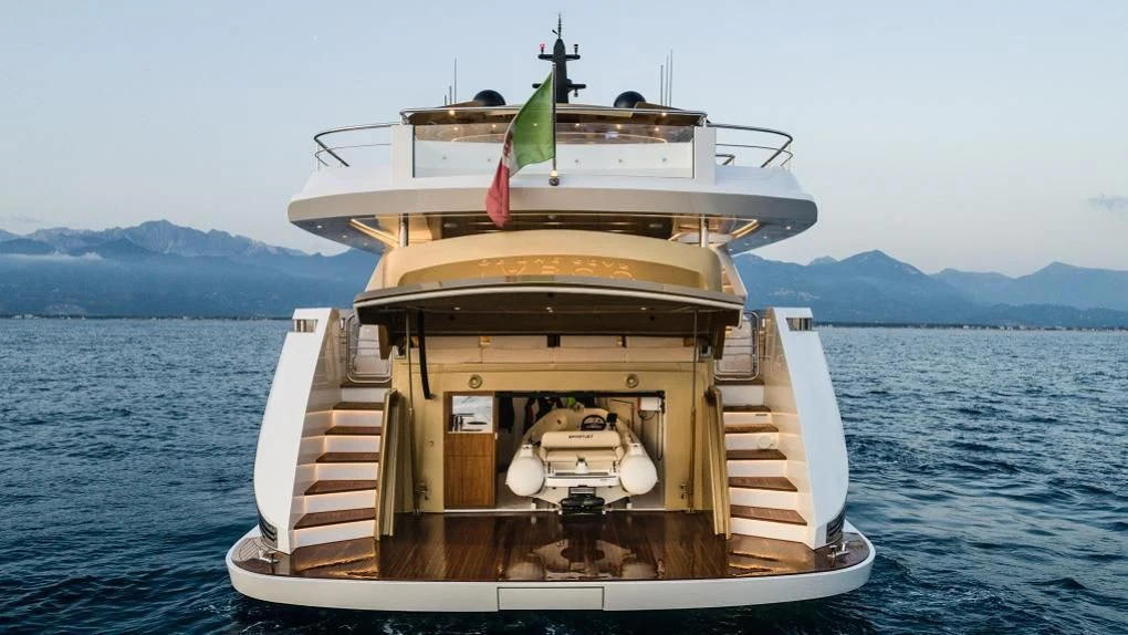 a boat on the water aboard KIMOJO Yacht for Sale
