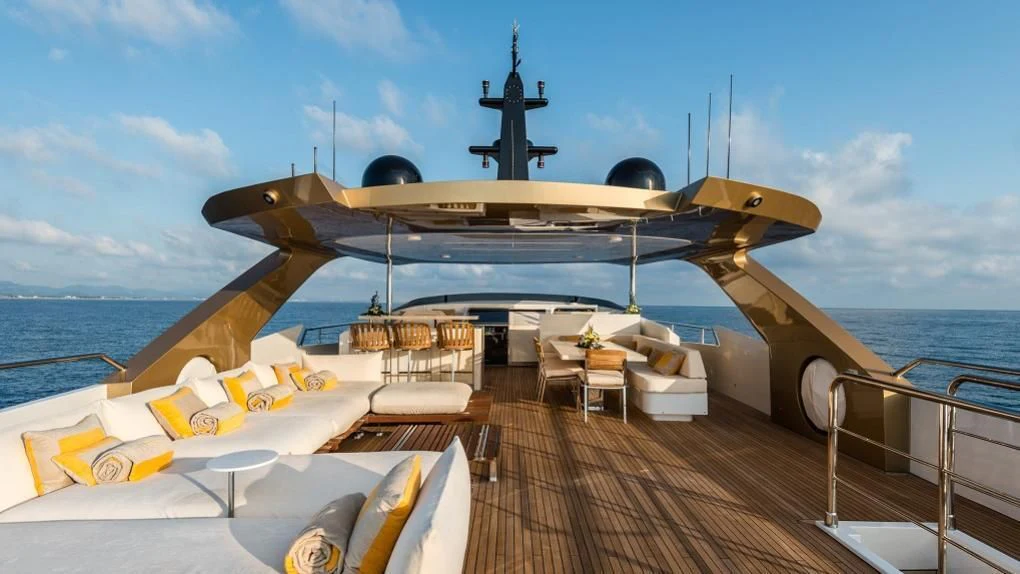 a ship on the water aboard KIMOJO Yacht for Sale