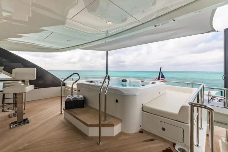 a boat on the water aboard NIRVANA II Yacht for Sale