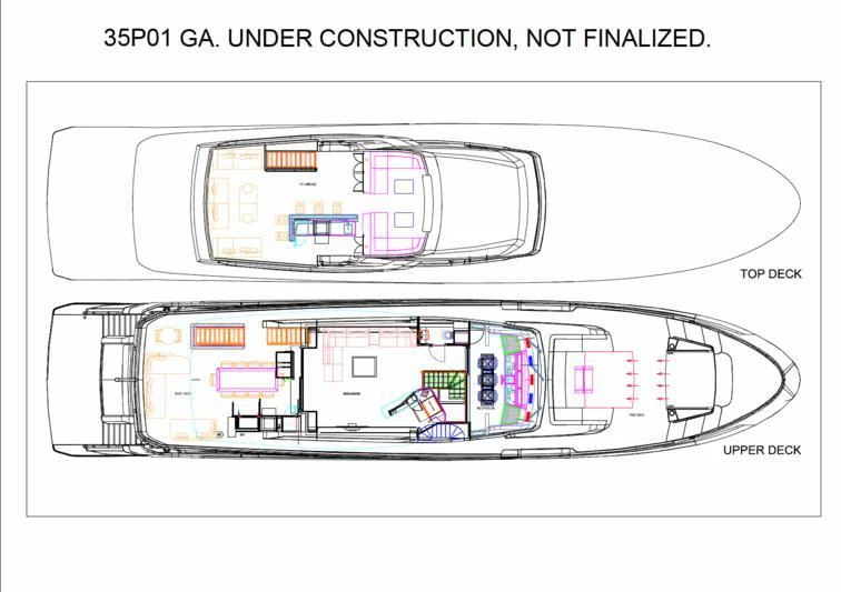 diagram aboard NIRVANA II Yacht for Sale