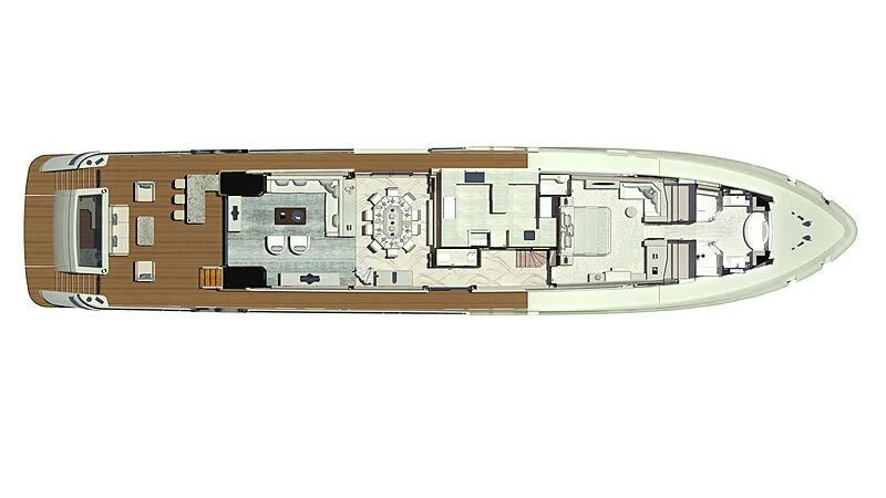 diagram aboard NIRVANA II Yacht for Sale