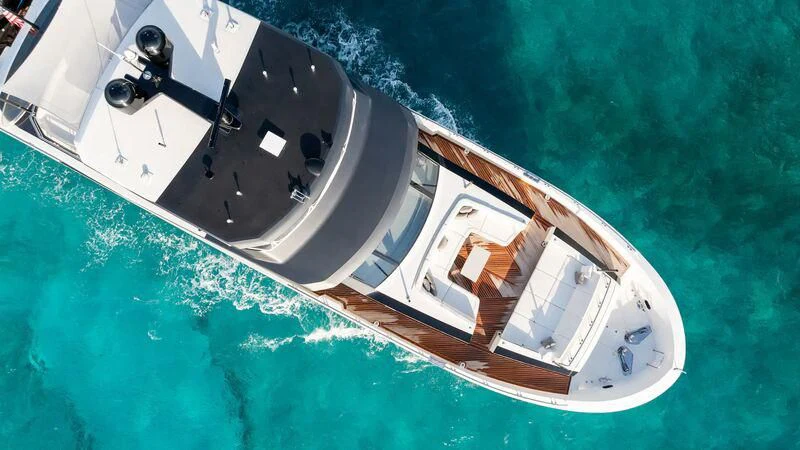 a boat on the water aboard NIRVANA II Yacht for Sale