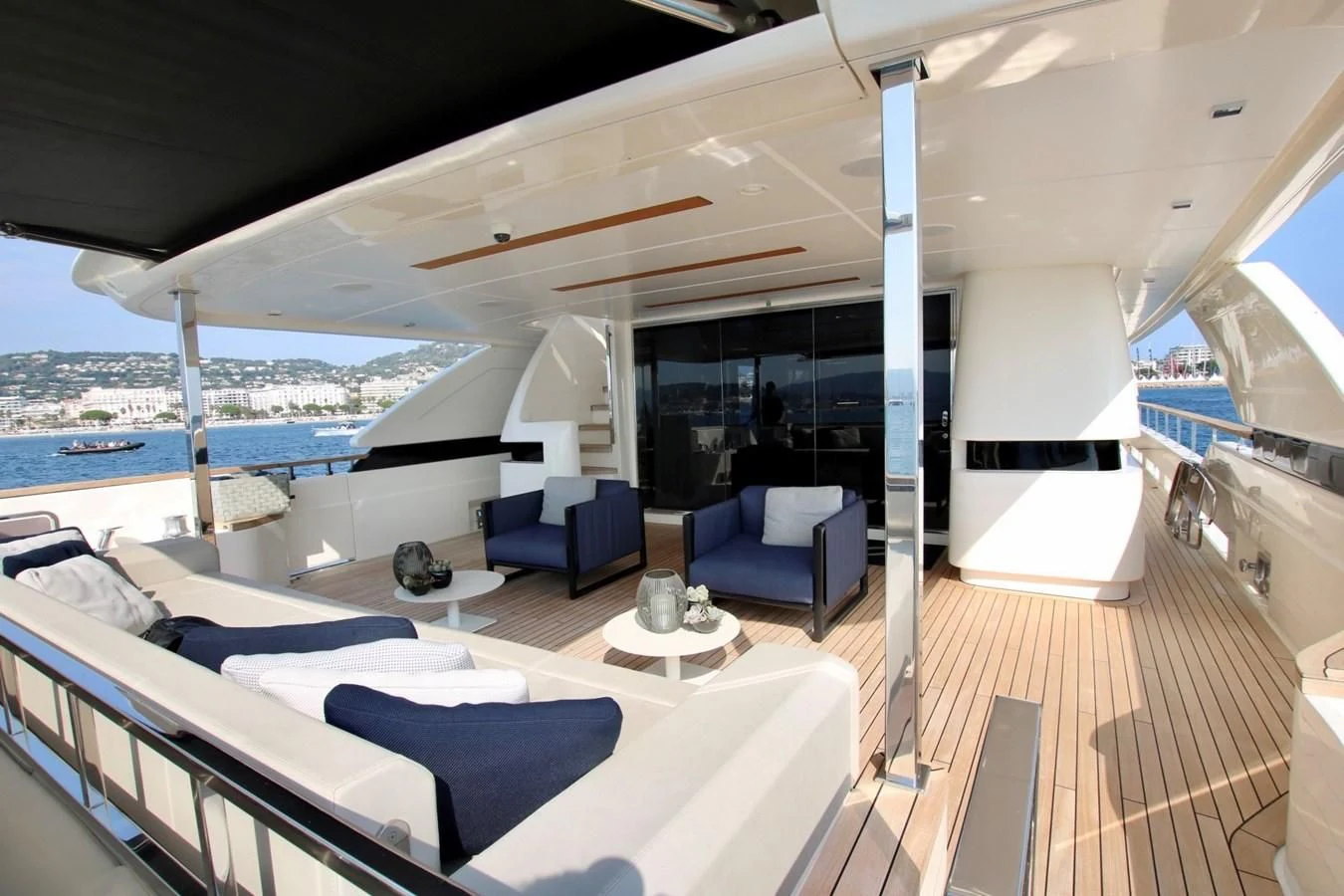 a boat on the water aboard WILLPOWER Yacht for Sale