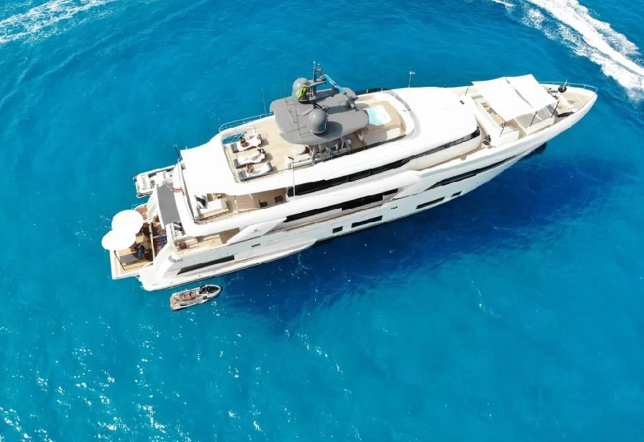a ship in the water aboard WILLPOWER Yacht for Sale