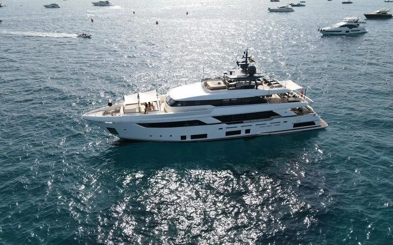 a boat in the water aboard WILLPOWER Yacht for Sale