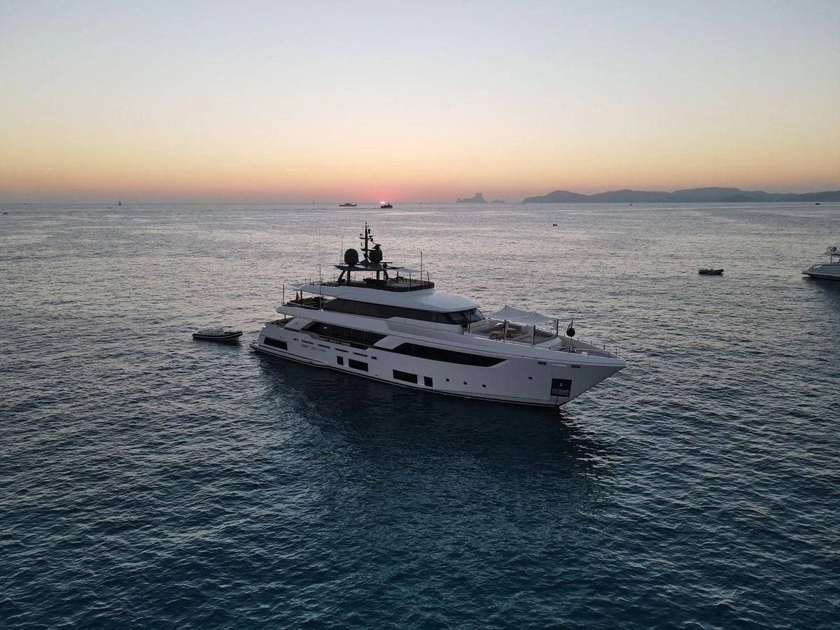 a large ship in the water aboard WILLPOWER Yacht for Sale