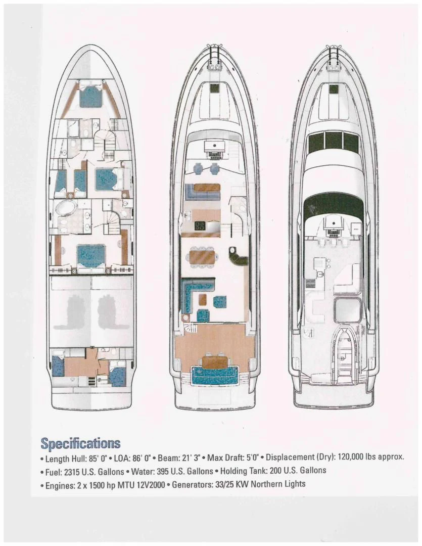 graphical user interface aboard LUCK A LEE IV Yacht for Sale