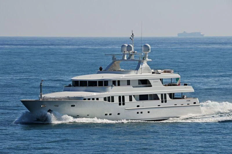 a boat on the water aboard NEW MASTER Yacht for Sale