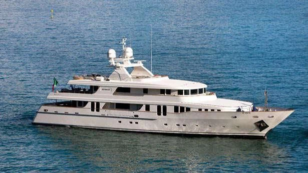 a large white boat in the water aboard NEW MASTER Yacht for Sale