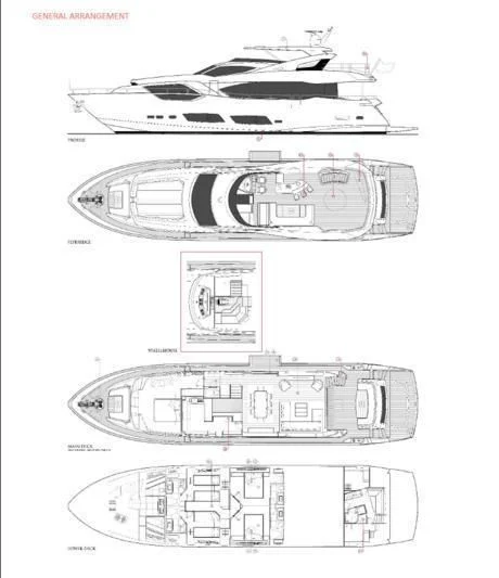 diagram aboard TAKE OFF Yacht for Sale